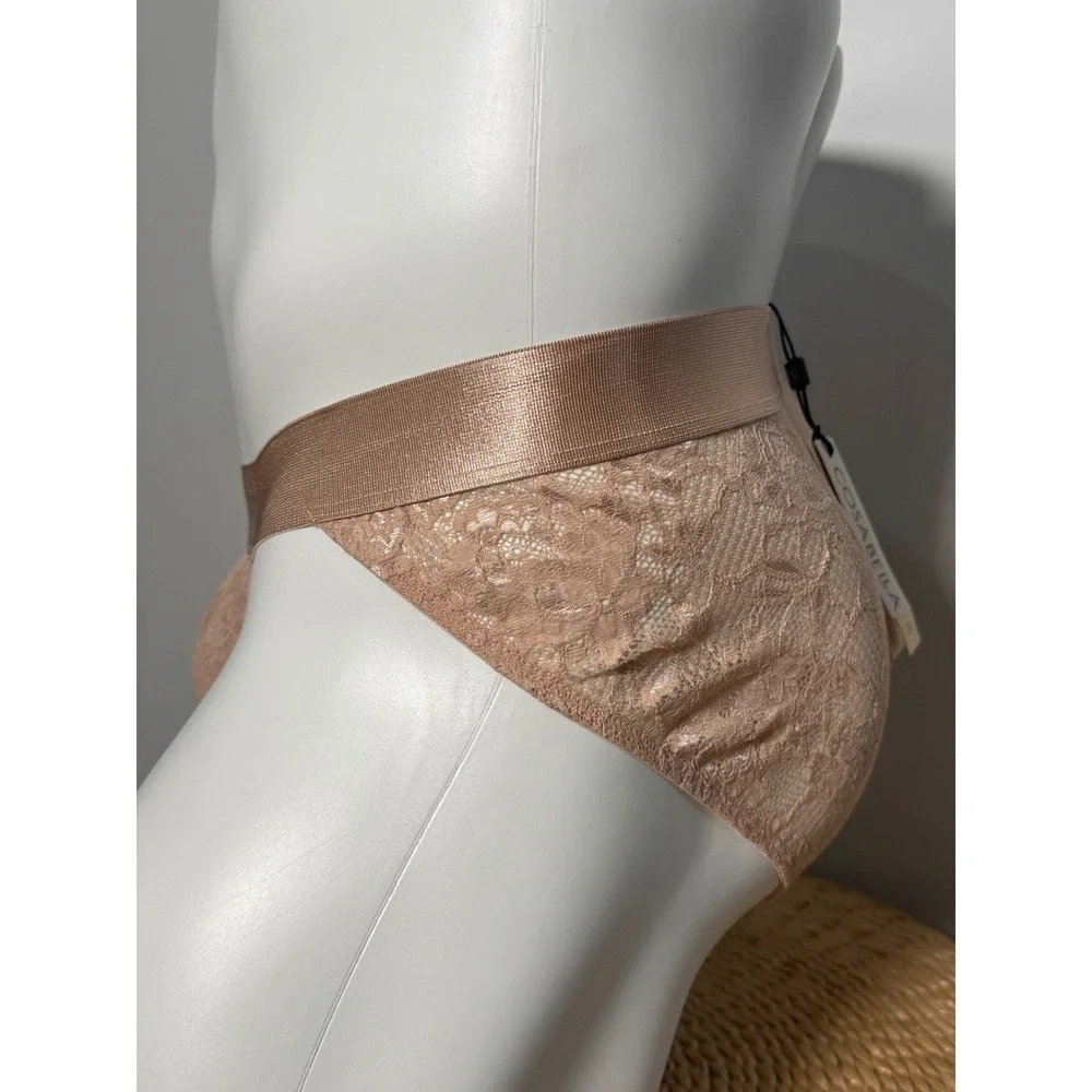 Cosabella NSN Lace Sports Brief Beige Nude Gender‎ Inclusive Underwear L